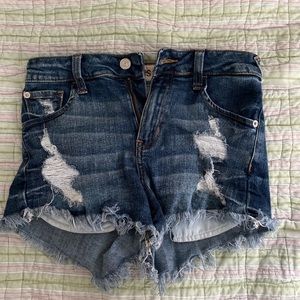 Pookie and Sebastian ripped jean shorts